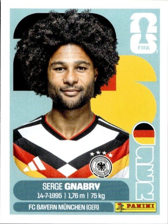 2024 Panini Fifa World Cup Serge Gnabry #GER16 soccer trading card front