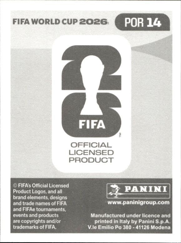 2026 Panini Fifa World Cup João Neves #POR 14 soccer trading card back