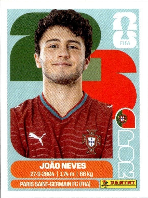 2026 Panini FIFA World Cup João Neves #POR 14 trading card