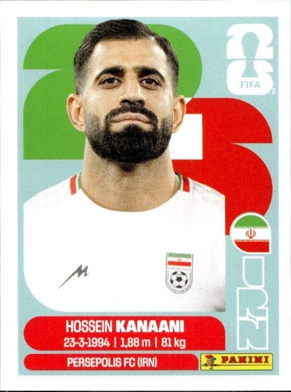2026 Panini FIFA World Cup Hossein Kanaani #IRN 8 trading card