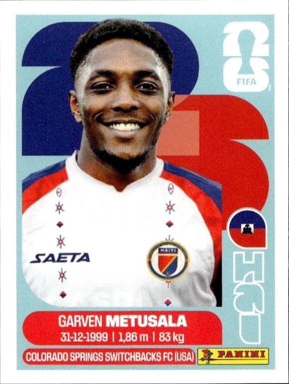 2026 Panini Fifa World Cup Garven Metusala #HAI 8 soccer trading card front