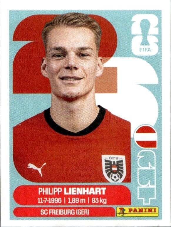 2026 Panini FIFA World Cup Philipp Lienhart #AUT 6 trading card