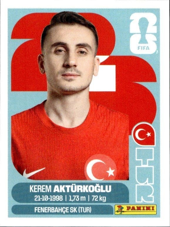 2026 Panini FIFA World Cup Kerem Aktürkoğlu #TUR 19 trading card