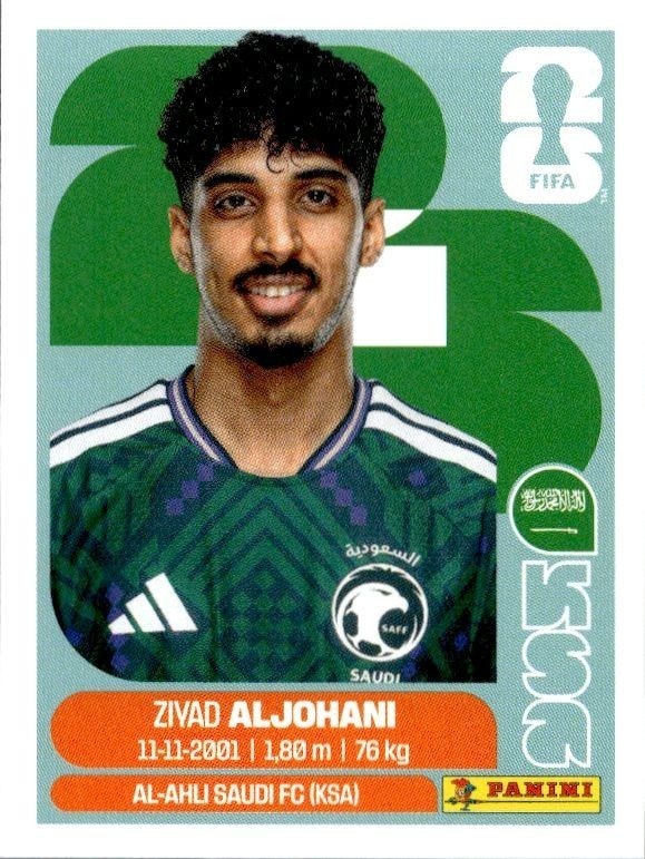 2026 Panini FIFA World Cup Ziyad AlJohani #KSA 10 trading card