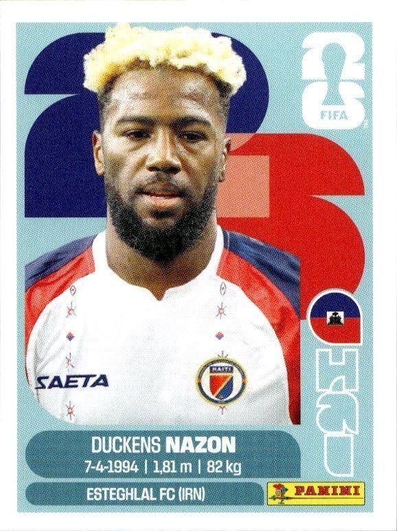 2026 Panini FIFA World Cup Duckens Nazon #HAI 18 trading card