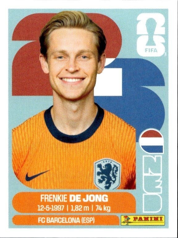 2026 Panini FIFA World Cup Frenkie de Jong #NED 14 trading card