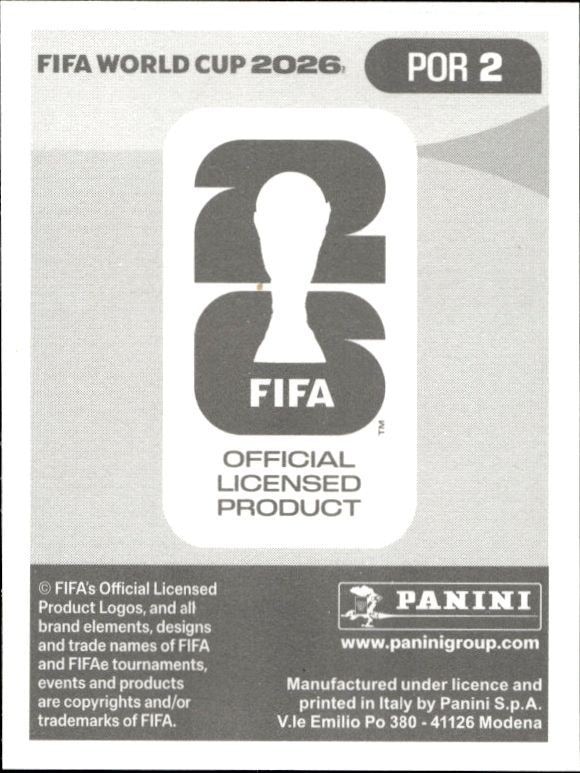 2026 Panini Fifa World Cup Diogo Costa #POR 2 soccer trading card back