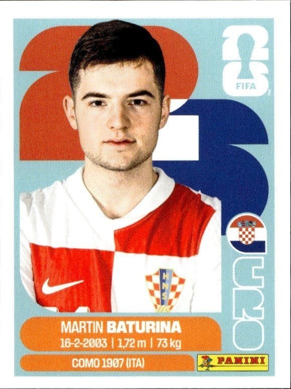 2026 Panini FIFA World Cup Martin Baturina #CRO 11 trading card