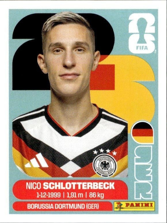 2026 Panini FIFA World Cup Nico Schlotterbeck #GER 5 trading card