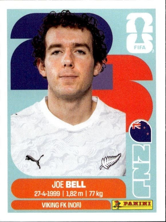 2026 Panini FIFA World Cup Joe Bell #NZL 10 trading card