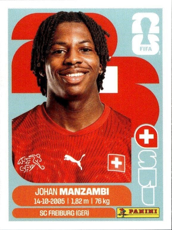 2026 Panini FIFA World Cup Johan Manzambi #SUI 15 trading card