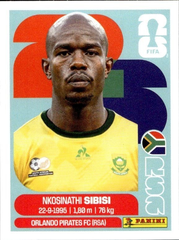 2026 Panini FIFA World Cup Nkosinathi Sibisi #RSA 10 trading card