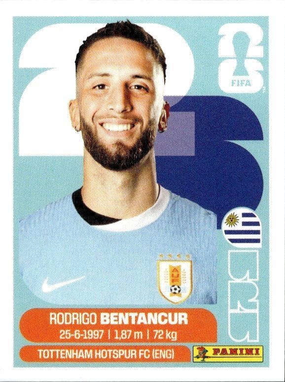 2026 Panini FIFA World Cup Rodrigo Bentancur #URU 12 trading card
