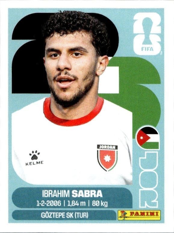 2026 Panini FIFA World Cup Ibrahim Sabra #JOR 20 trading card