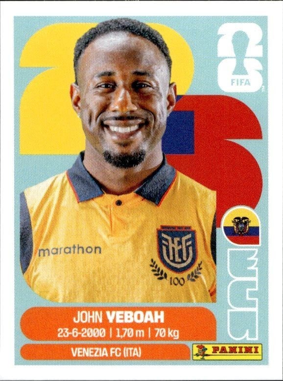 2026 Panini FIFA World Cup John Veboah #ECU 14 trading card