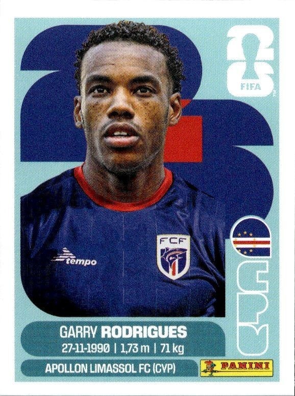 2026 Panini FIFA World Cup Garry Rodrigues #CPV 15 trading card