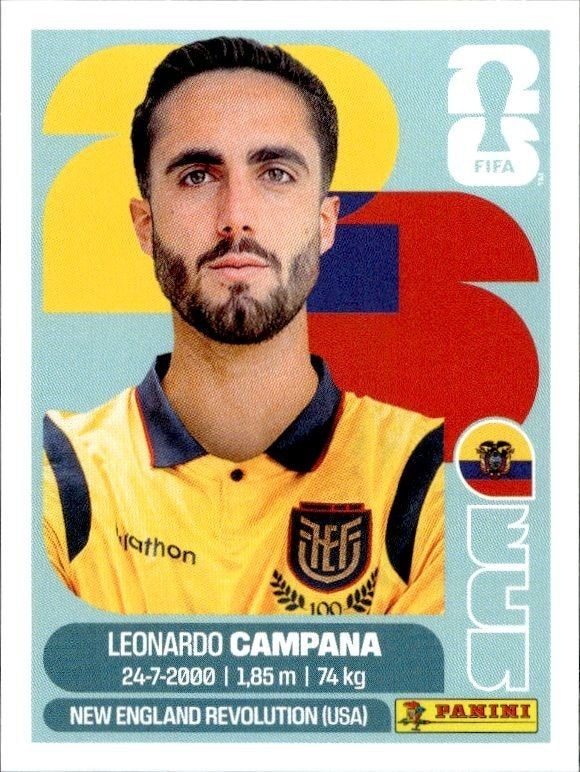 2026 Panini FIFA World Cup Leonardo Campana #ECU 15 trading card