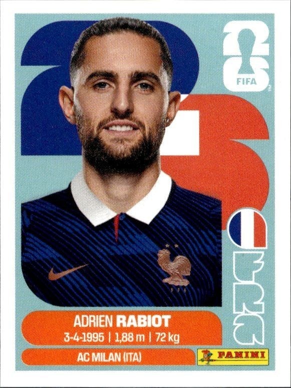 2026 Panini FIFA World Cup Adrien Rabiot #FRA 12 trading card