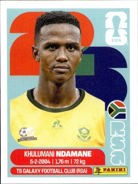 2026 Panini FIFA World Cup Khuluman Ndamané #RSA 7 trading card