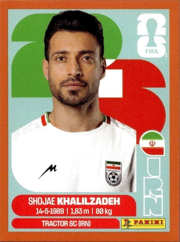2026 Panini FIFA World Cup Shojae Khalilzadeh #IRN 6 trading card