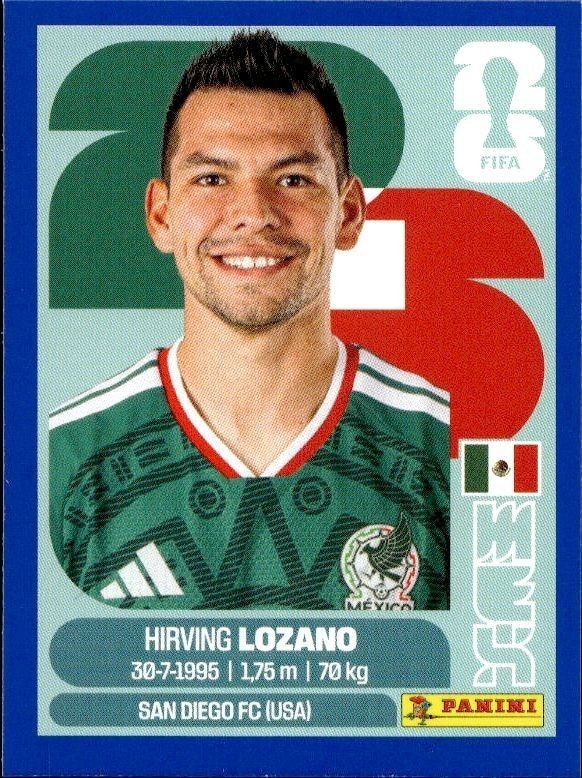 2026 Panini FIFA World Cup Hirving Lozano #MEX 15 trading card