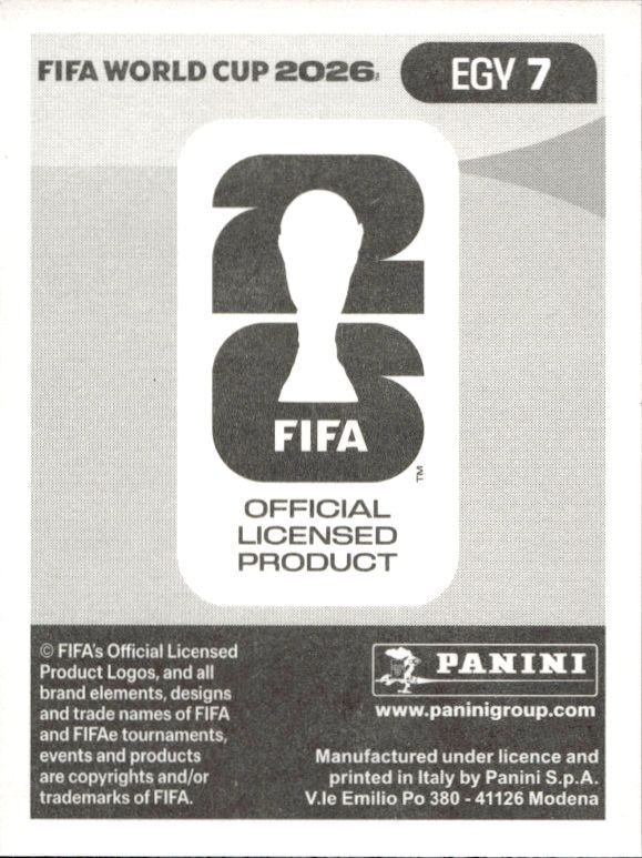 2026 Panini FIFA World Cup Ramy Rabia #EGY 7 soccer trading card back