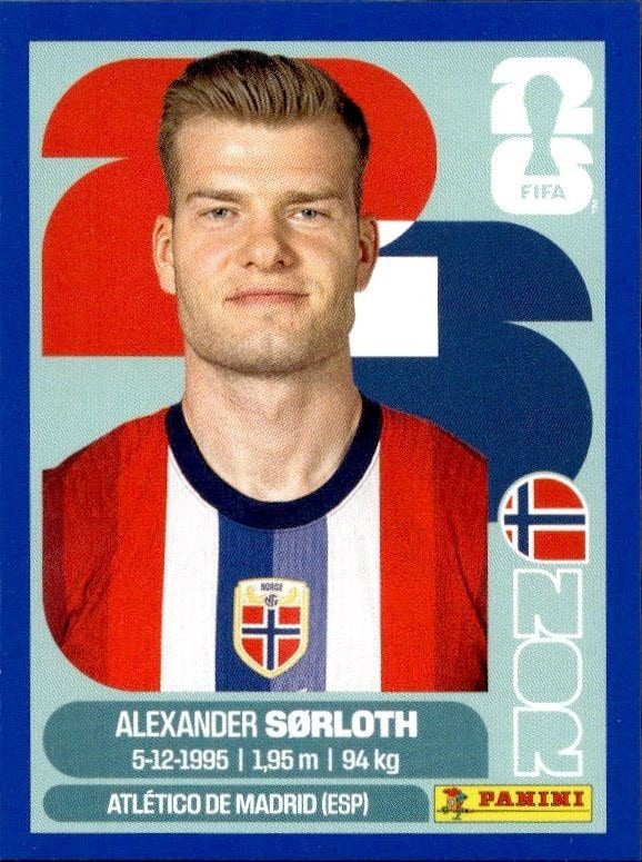 2026 Panini FIFA World Cup Alexander Sørloth #NOR 16 trading card