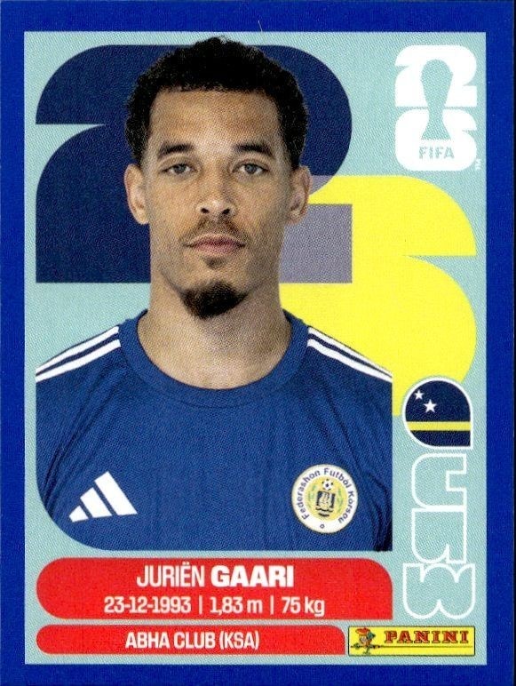 2026 Panini FIFA World Cup Juriën Gaari #CUW 5 trading card