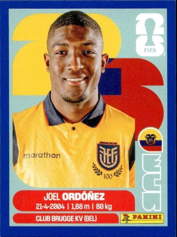2026 Panini FIFA World Cup Joel Ordóñez #ECU 8 trading card
