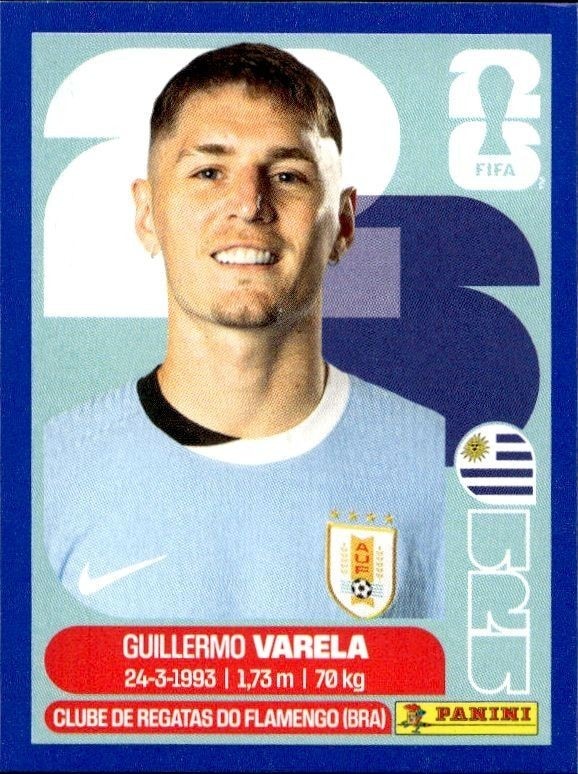 2026 Panini FIFA World Cup Guillermo Varela #URU 8 trading card