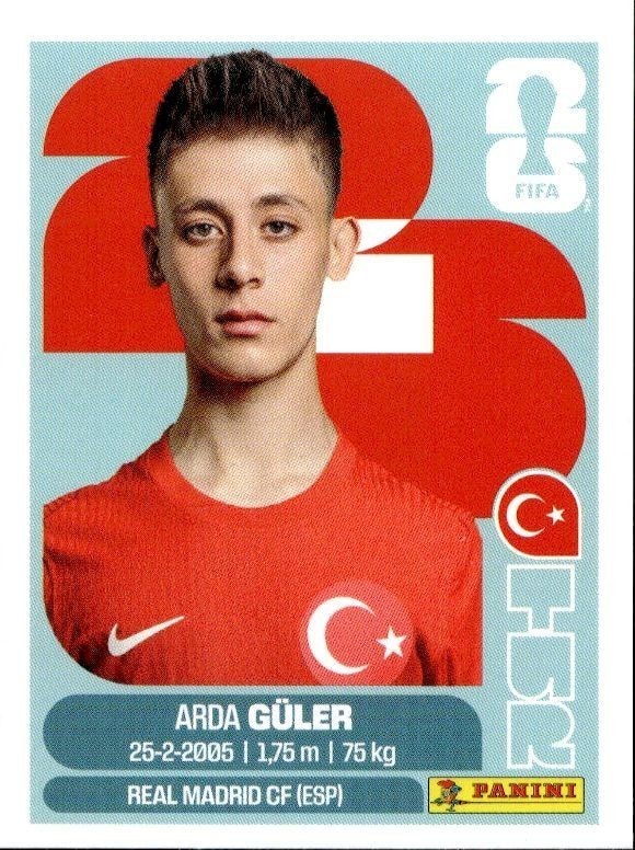 2026 Panini FIFA World Cup Arda Güler #TUR 14 trading card