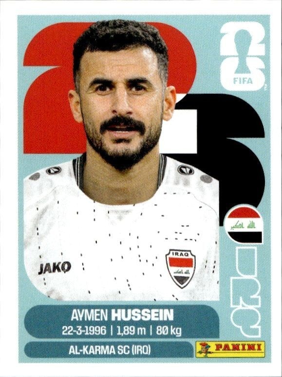 2026 Panini FIFA World Cup Aymen Hussein #IRQ 19 trading card