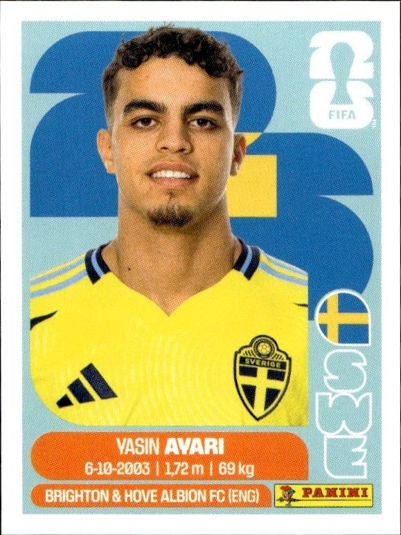 2026 Panini FIFA World Cup Vasin Avari #SWE 11 trading card