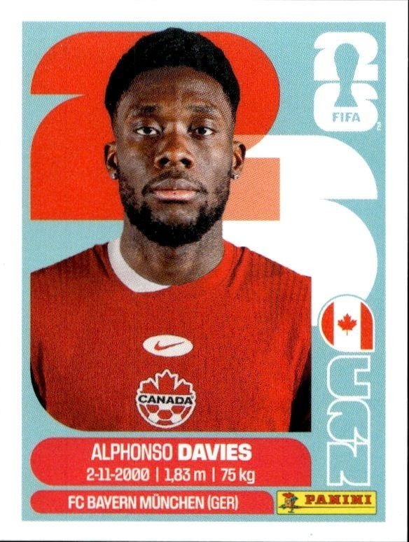 2026 Panini FIFA World Cup Alphonso Davies #CAN 3 trading card