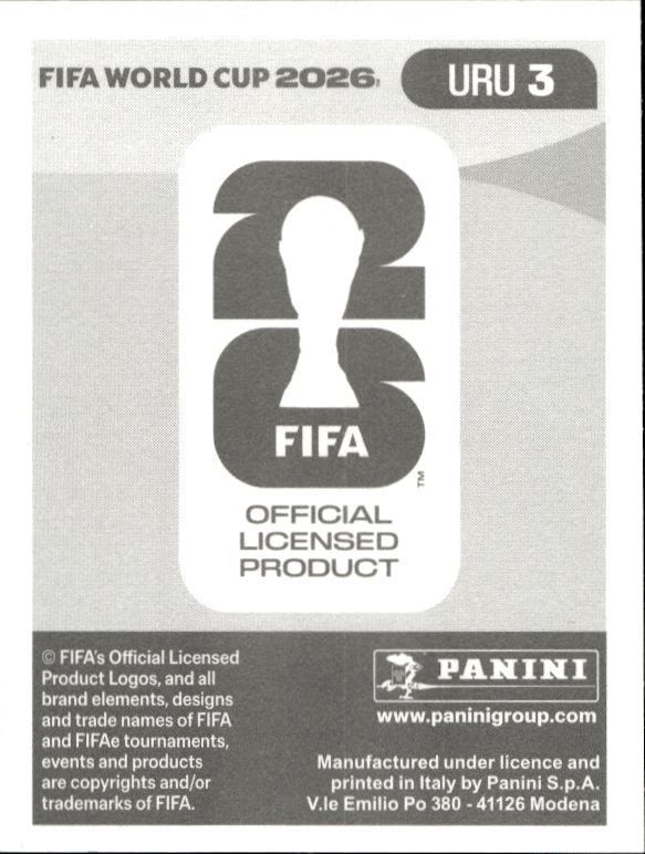 2026 Panini FIFA World Cup Santiago Mele #URU 3 soccer trading card back