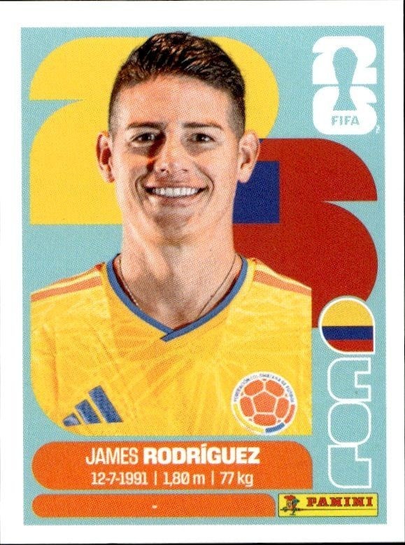 2026 Panini FIFA World Cup James Rodríguez #COL 14 trading card