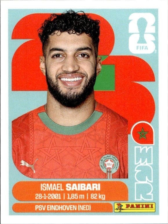 2026 Panini FIFA World Cup Ismael Saibari #MAR 15 trading card