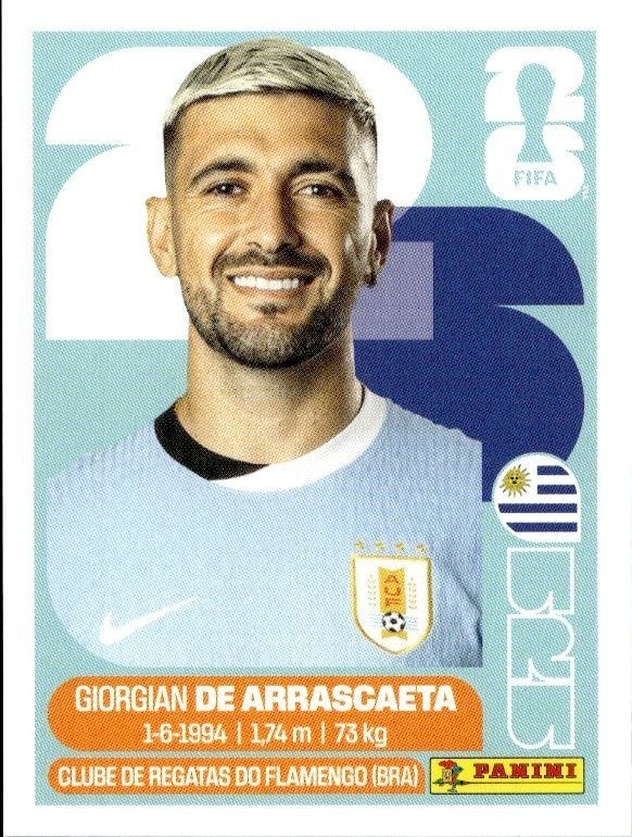 2026 Panini FIFA World Cup Giorgian De Arrascaeta #URU 11 trading card