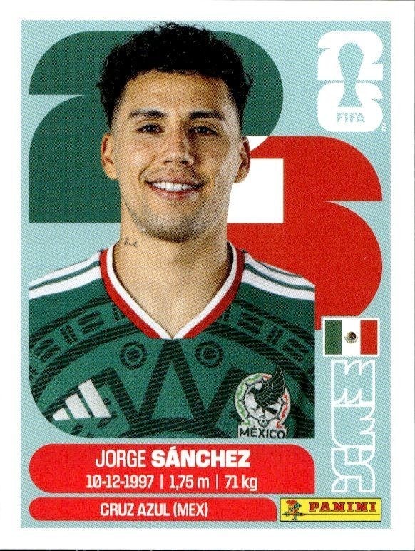 2026 Panini FIFA World Cup Jorge Sánchez #MEX 4 trading card