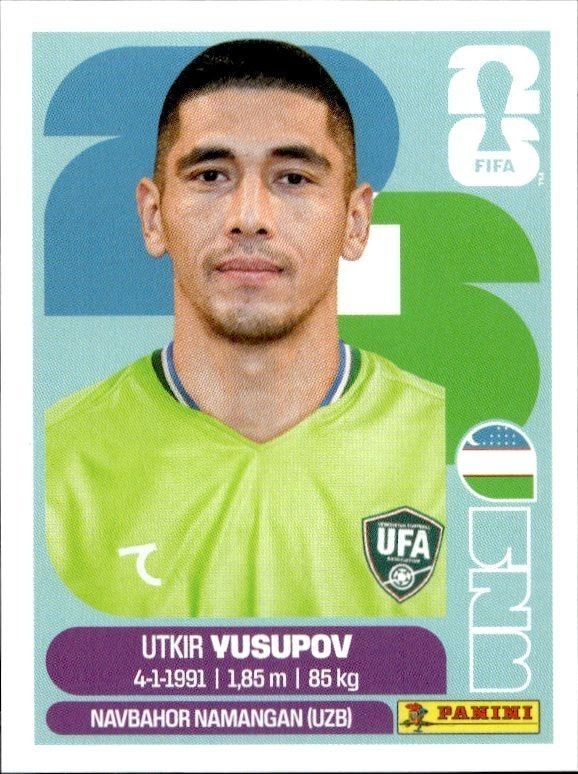 2026 Panini FIFA World Cup Utkir Yusupov #UZB 2 trading card