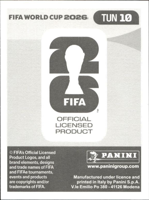 2026 Panini FIFA World Cup Aïssa Laïdouni #TUN 10 soccer trading card back