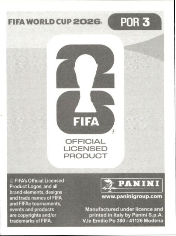 2026 Panini FIFA World Cup José Sá #POR 3 soccer trading card back