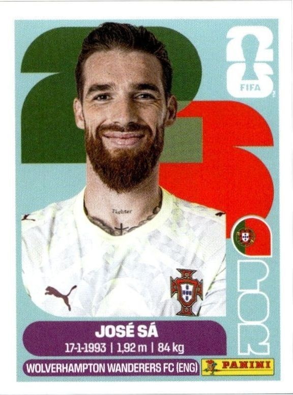2026 Panini FIFA World Cup José Sá #POR 3 trading card