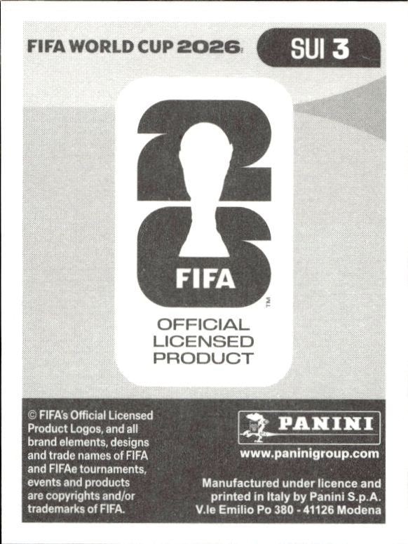 2026 Panini FIFA World Cup Yvon Mvogo #SUI 3 soccer trading card back