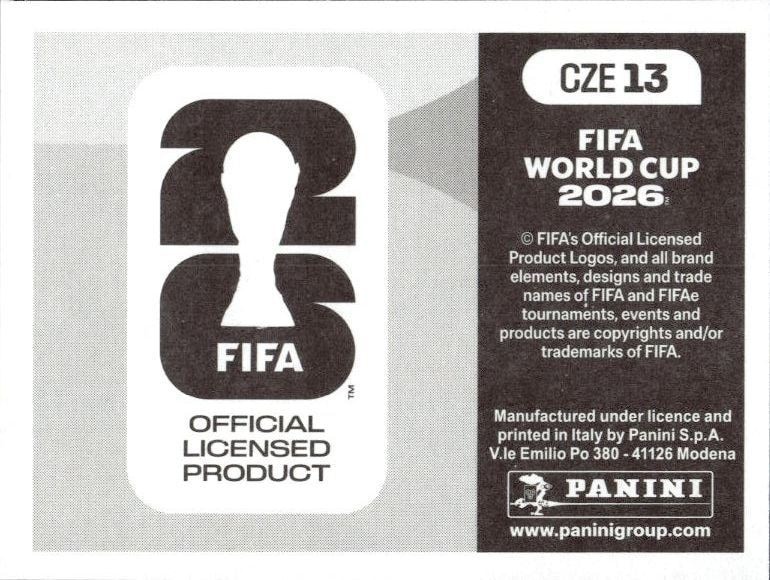 2026 Panini FIFA World Cup Czechia #CZE 13 soccer trading card back