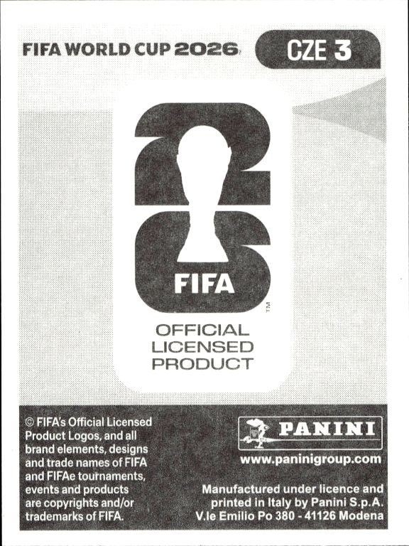 2026 Panini FIFA World Cup Jindřich Staněk #CZE 3 soccer trading card back