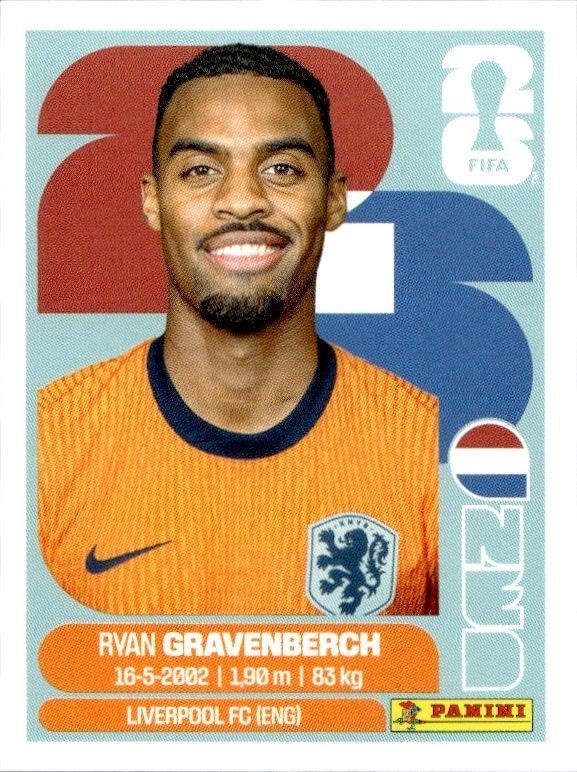 2026 Panini FIFA World Cup Ryan Gravenberch #NED 11 trading card
