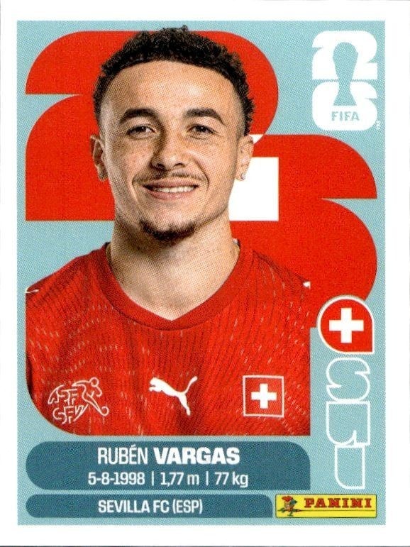 2026 Panini FIFA World Cup Rubén Vargas #SUI 18 trading card