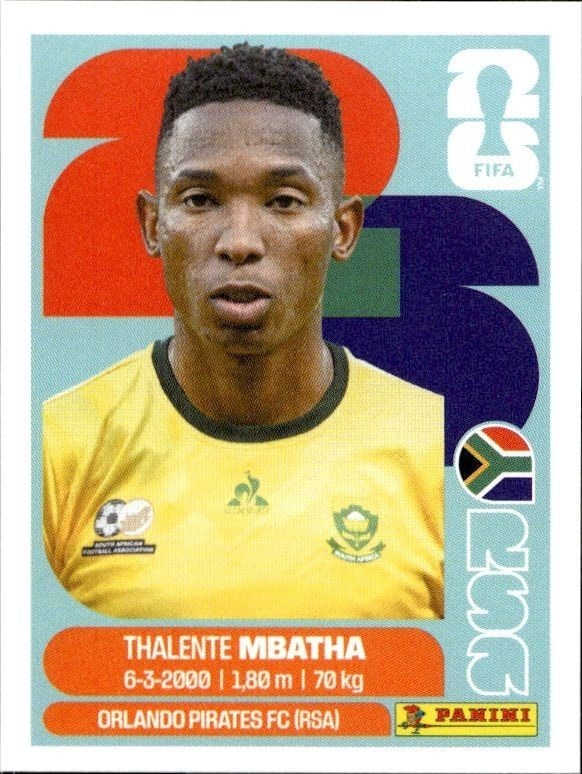 2026 Panini FIFA World Cup Thalente Mbatha #RSA 12 trading card