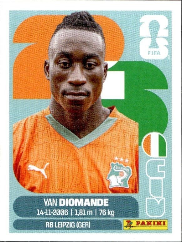 2026 Panini FIFA World Cup Van Diomande #CIV 18 trading card